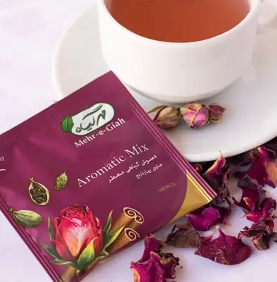 عکاسی تبلیغاتی چای گیاهی